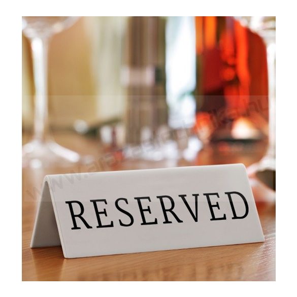 Reserved tábla Securit® (TN-RES-EN-WT)