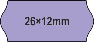 26x12mm ORIGINAL - LILA árazócímke (1400db/tek)