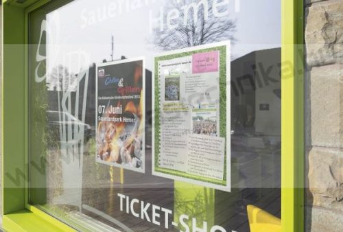 Duraframe® SUN B1 infokeret 70x100cm üvegre (5007-23) UV álló - ezüst