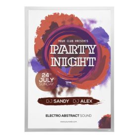   Duraframe® POSTER B1 - ezüst 70x100cm infokeret (5056-23) öntapadó hátlap