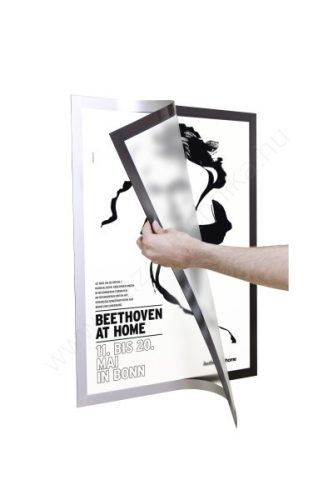 Duraframe® POSTER B1 - ezüst 70x100cm infokeret (5056-23) öntapadó hátlap