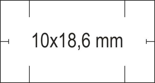10x18,6mm fehér egysoros árcímke - AVERY Dennison