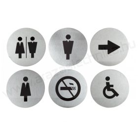 Piktogram - 6db rozsdamentes acél (SI-SS-SET)