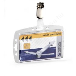   Azonosítókártya tartó - zárt AKRYL + fém csipesz (8005-19)