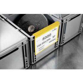   Logisztikai zseb RAKLAPRA - LÁDÁRA (A5 fekvő) 1722-04 sárga