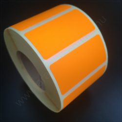 50x25 mm TT papír címke (1.000db/tek) -  fluo NARANCS 