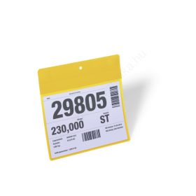   Neodym Mágneses logisztikai zseb A4 fekvő - KÜLTÉRRE IS! (1748-04) sárga