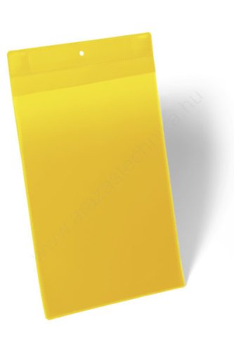 Neodym Mágneses logisztikai zseb A4 álló - KÜLTÉRRE IS! (1747-04) sárga
