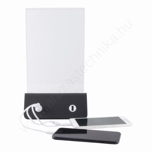 Menütartó A5 PET - USB telefontöltős (PFT-PWB)