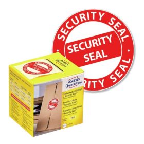   7312 Avery biztonsági körcímke "Security Seal" 38mm kör