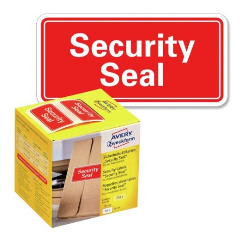 7311 Avery biztonsági zárócímke "Security Seal" 38x20mm