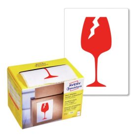   7251 Avery piktogram Törékeny, óvatosan kezelendő! 74x100mm