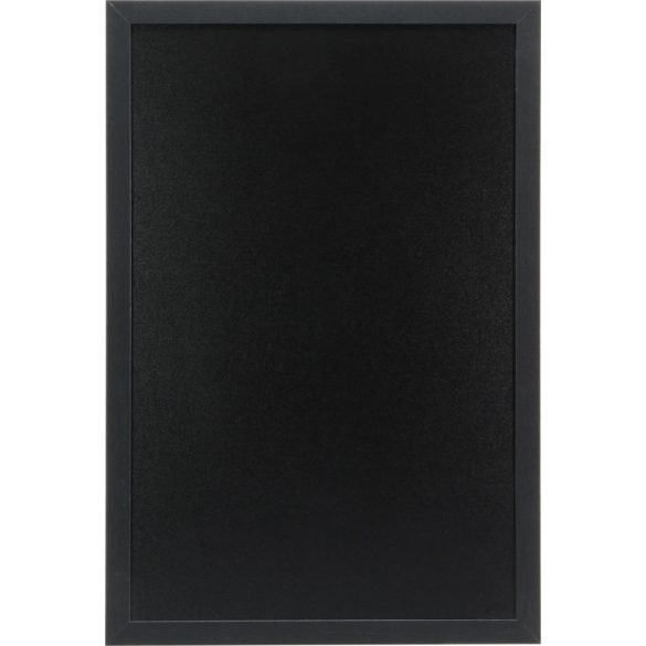 Krétatábla 60 x 80 cm - WOODY WALL Securit® - FEKETE keret (WBW-BL-60-80)