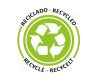 Gurulós bevásárló kosár 52 literes - RECYCLED fekete