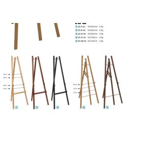 Festőállvány 165cm (EZL-BL-165) EXKLUZÍV - FEKETE