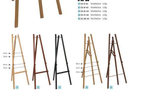 Festőállvány 165cm (EZL-BL-165) EXKLUZÍV - FEKETE (BEMUTATÓ DARAB)