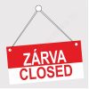 NYITVA-ZÁRVA OPEN-CLOSED 210x98mm tábla (zöld-piros)