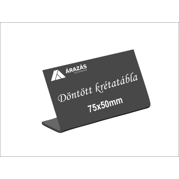 Döntött krétatábla 75x50mm