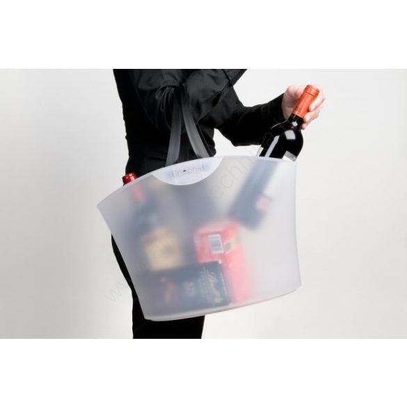 Bevásárló kosár Mini Shophie 6L  átlátszó fehér