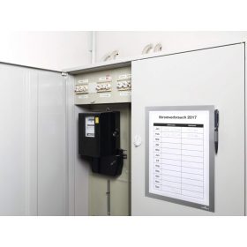   Duraframe NOTE Magnetic A4 - ezüst (4989-23) jegyzettartó, takarítási naplóhoz
