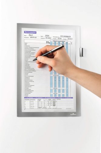 Duraframe NOTE Magnetic A4 - ezüst (4989-23) jegyzettartó, takarítási naplóhoz
