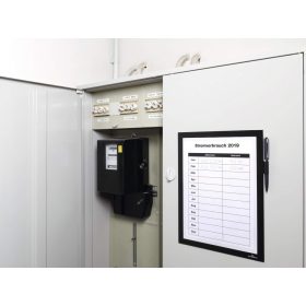   Duraframe NOTE Magnetic A4 - fekete (4989-01) jegyzettartó, takarítási naplóhoz