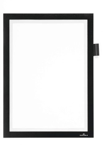 Duraframe NOTE Magnetic A4 - fekete (4989-01) jegyzettartó, takarítási naplóhoz
