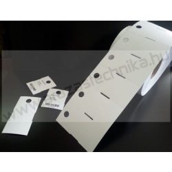   Függő etikett PVC 50x50 mm - időjárásálló etikett - nem öntapadós (10mm függesztő lyuk)