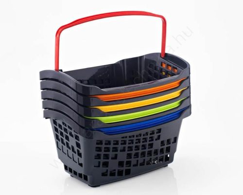 Bevásárló kosár 20L - Design COLOR -  ZÖLD fül