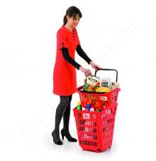 Bevásárló kosár 20L - Design COLOR - NARANCS fül