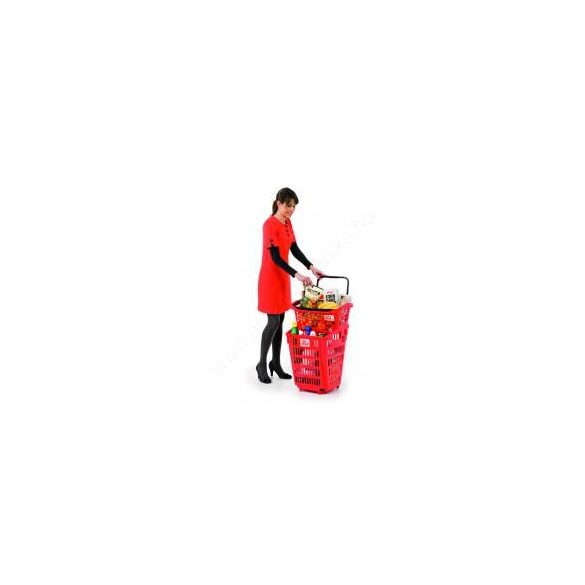 Bevásárló kosár 20L - Design COLOR - NARANCS fül