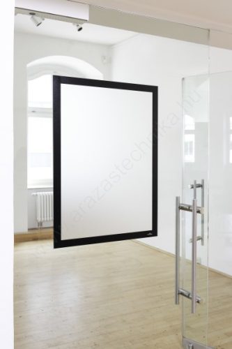 Duraframe® POSTER B2 - fekete 50x70cm infokeret (5054-01) öntapadó hátlap