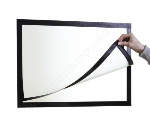 Duraframe® POSTER B2 - fekete 50x70cm infokeret (5054-01) öntapadó hátlap