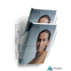   Prospektustartó fali A5 álló - FLEXIPLUS 2 rekeszes (1709013400)