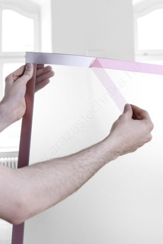 Duraframe® POSTER B2 - ezüst 50x70cm infokeret (5054-23) öntapadó hátlap