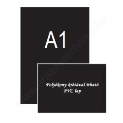   A1 fekete PVC lap (594x841mm) - folyékony krétával írható