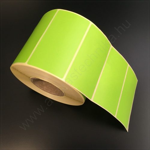 80x40mm THERMO címke - ZÖLD P375  (1.000 db/40)