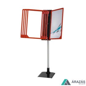 Kasszainfó 5xA4 PIROS INFOSIGN keret + PVC