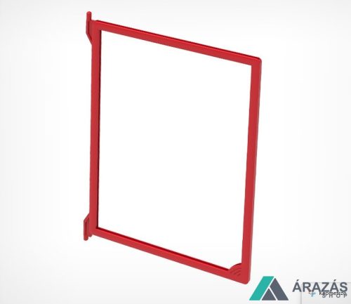 Kasszainfó 5xA4 PIROS INFOSIGN keret + PVC