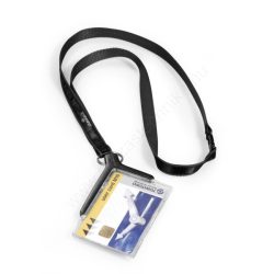   Azonosítókártya tartó DURABLE (8207-58) De Luxe MONO, textil szalaggal