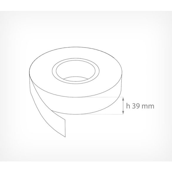 Háttércsík PVC 4cmx100 méter - KÉK