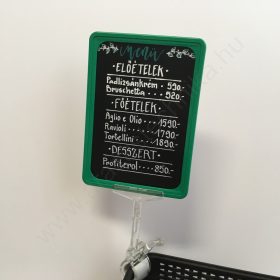   Zöldséges krétatábla  szett:  A5 keret + krétatábla + 12cm magas csipesz