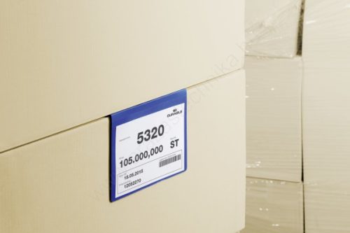 Logisztikai zseb RAKLAPRA - LÁDÁRA (A4 fekvő) 1723-07 kék