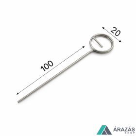 TÜSKE - (10cm) INOX árcímke tartó