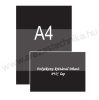 A4 fekete PVC lap (210x297mm) folyékony krétával írható - UV álló