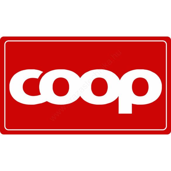 Öntapadó coop matrica 22L kosárra (14x8cm)