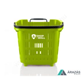34L Gurulós bevásárló kosár - ZÖLD