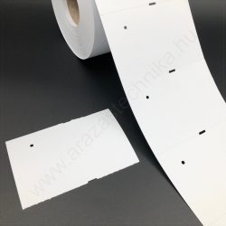   Függő etikett PVC 100x65mm - időjárásálló műanyag címke - nem öntapadós