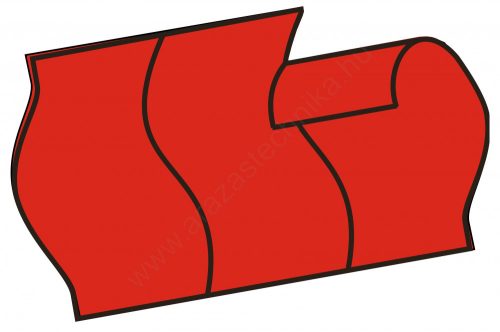 26x16mm BIZTONSÁGI (PERM) piros ORIGINAL árcímke