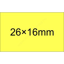   26x16mm citrom ORIGINAL árazócímke [1.000db/tek] - szögletes 